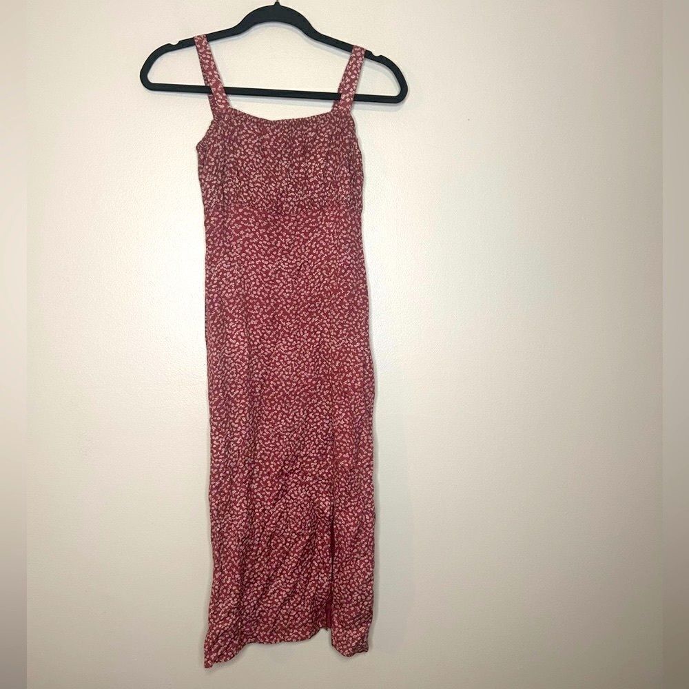 Abercrombie & Fitch Red Floral Slip Dress